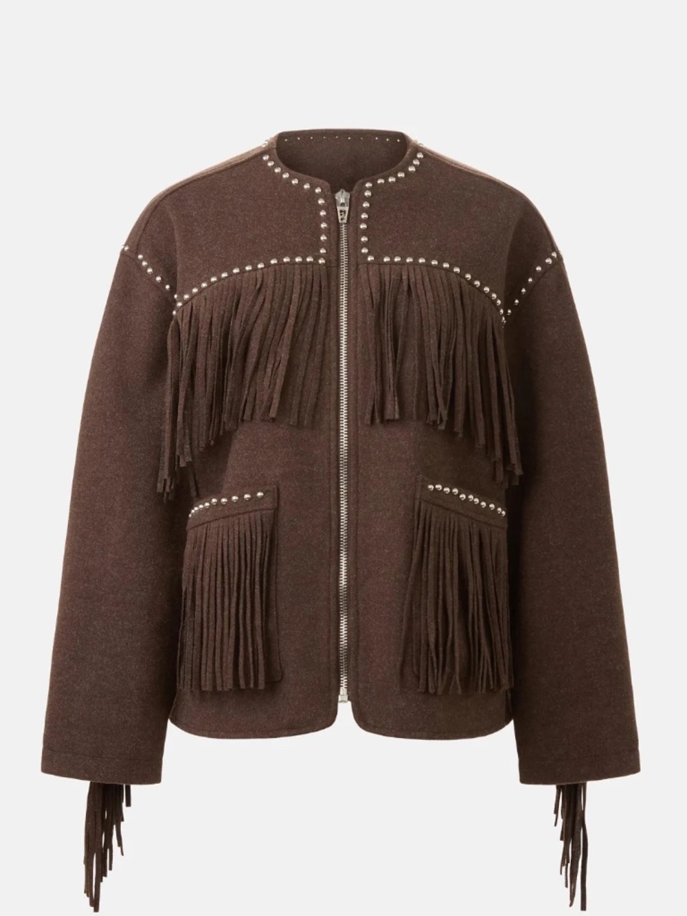 Blank NYC - Women's Fringe Benefits Studded Jacket (NWT - Size S)